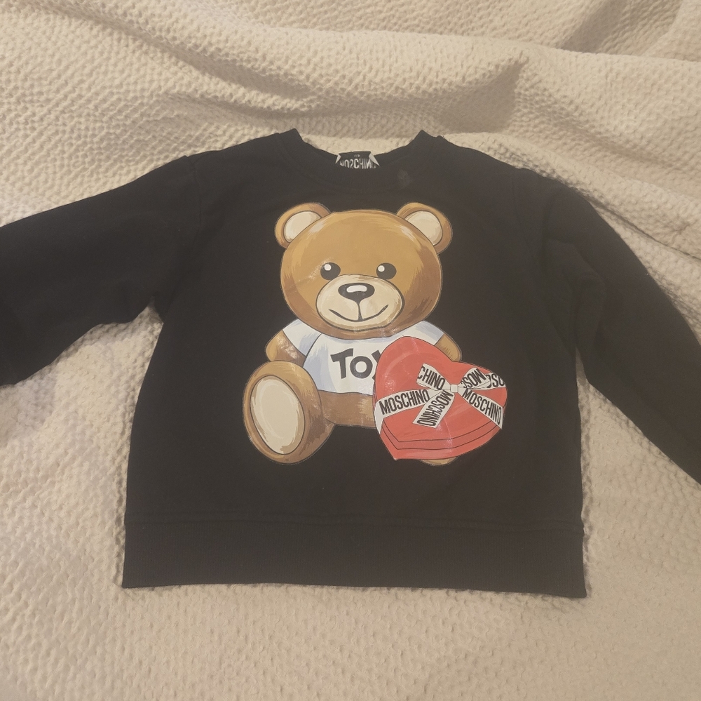 Black Teddy Bear Kids Sweatshirt